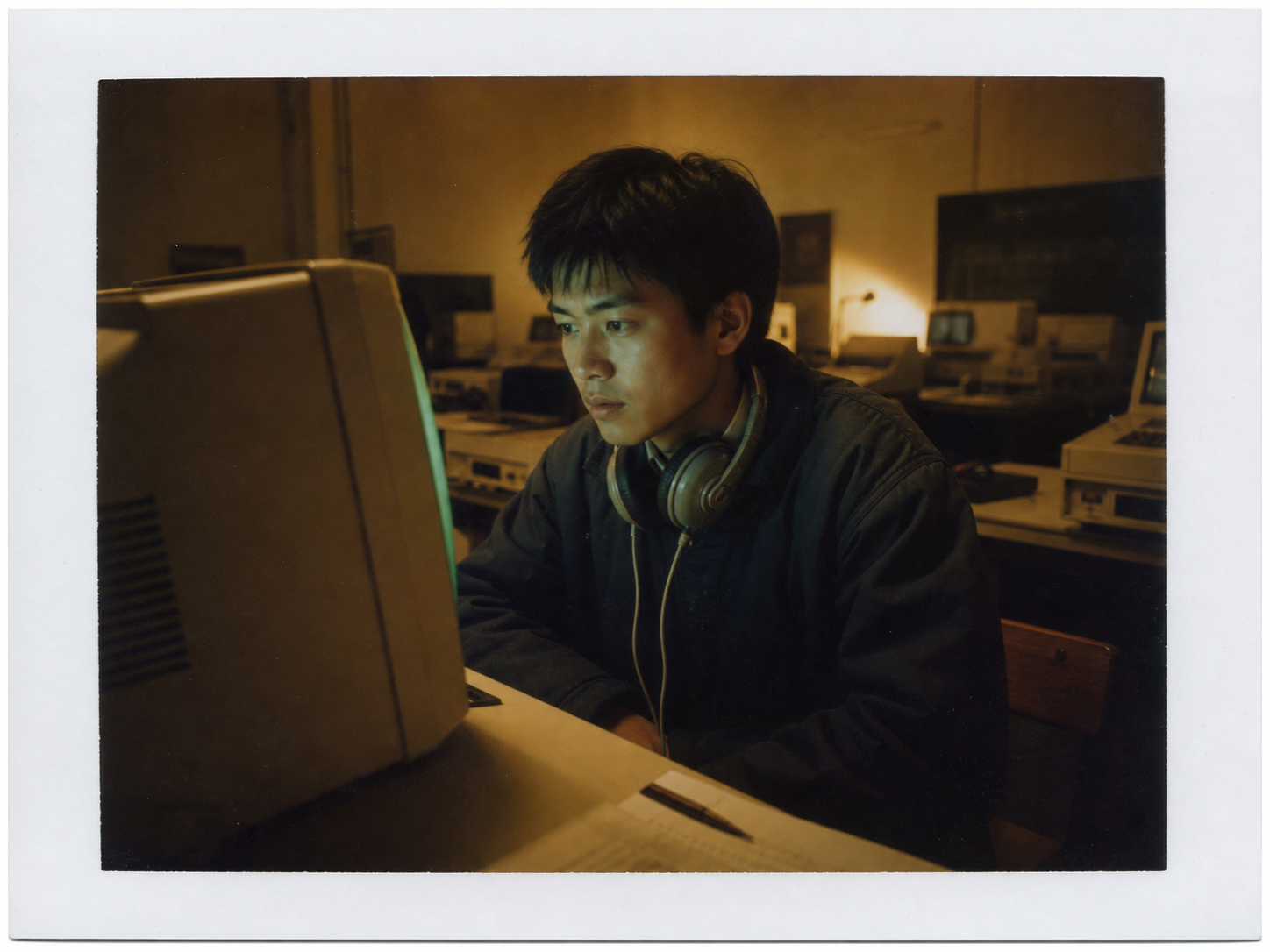 1989 年武汉大学计算机机房，凌晨两点